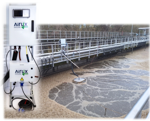 WGA application at a waste water treatment plant.